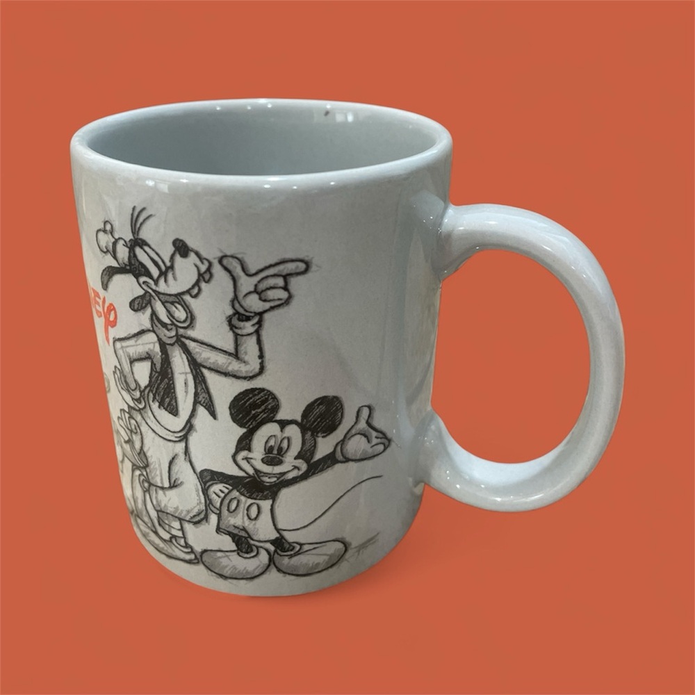 Jerry Leigh Sketch Disney Character Mug in Gray and Orange. Never used. - Picture 3 of 6